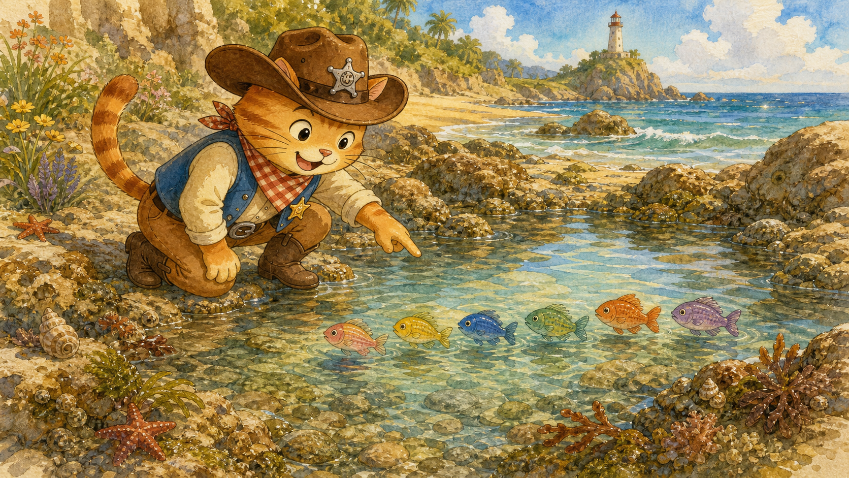 Six small fish