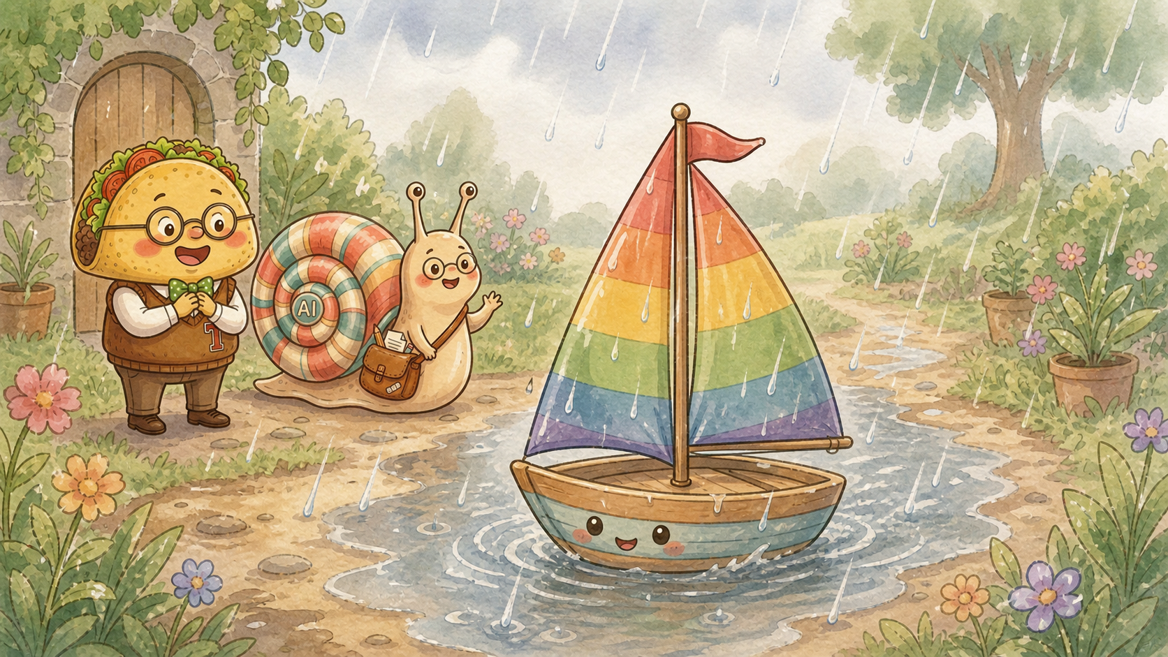A sail in the rain