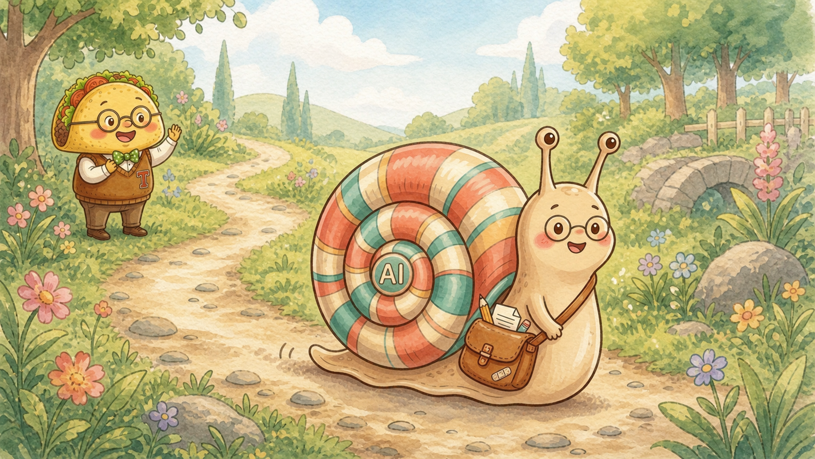 A snail on the trail