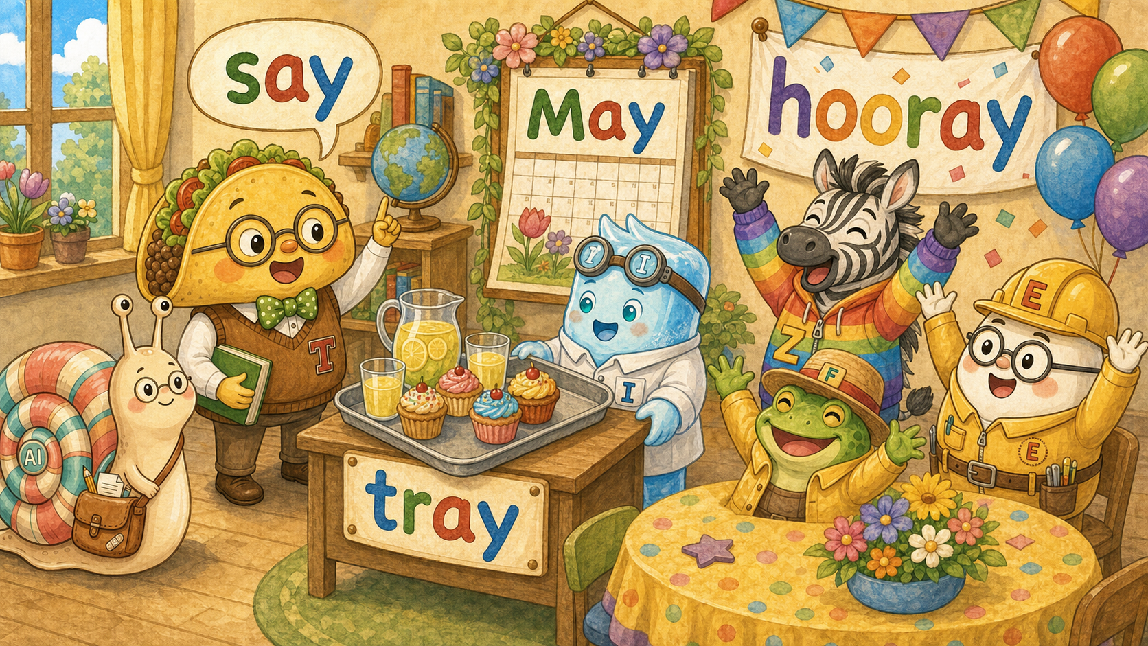 say tray May hooray